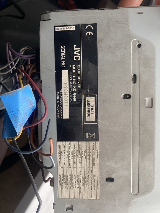 Автомагнитола оригинал jvc мафон