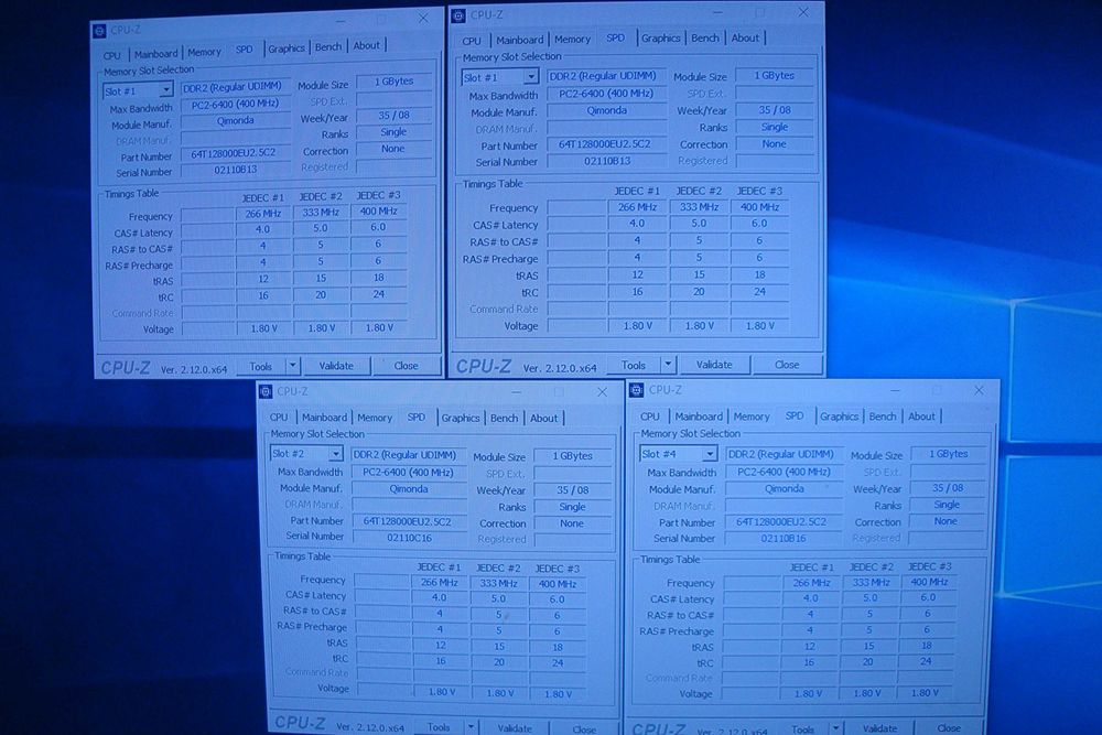 set memorie ram qimonda ddr2 4gb 1rx8 pc2 6400 800mhz
