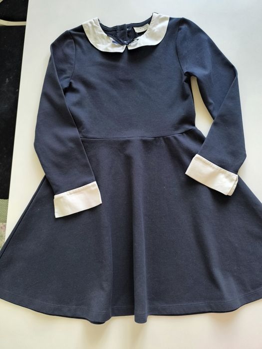Set haine școală fetiță 128-134 bluze albe școală, sarafan școală, rochie școală, salopeta NEXT