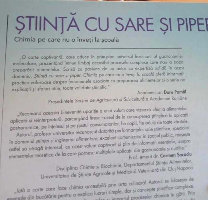 Stiina cu sare si piper (Prof. Dr. Dan Vodnar)