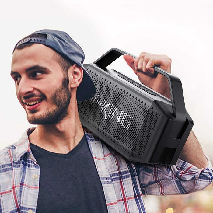 Bluetooth Колонка W-KING, 60W, Powerful Bass, TWS, NFC, TF Card
