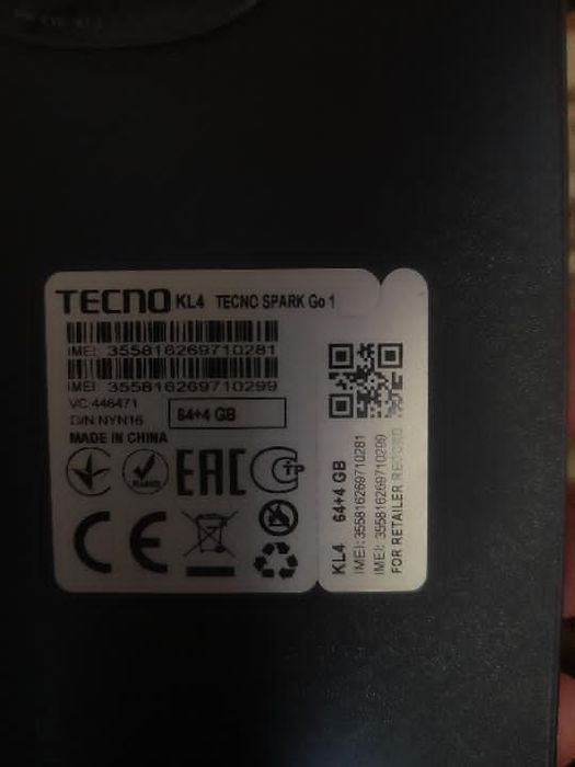 Tecno spark go 1