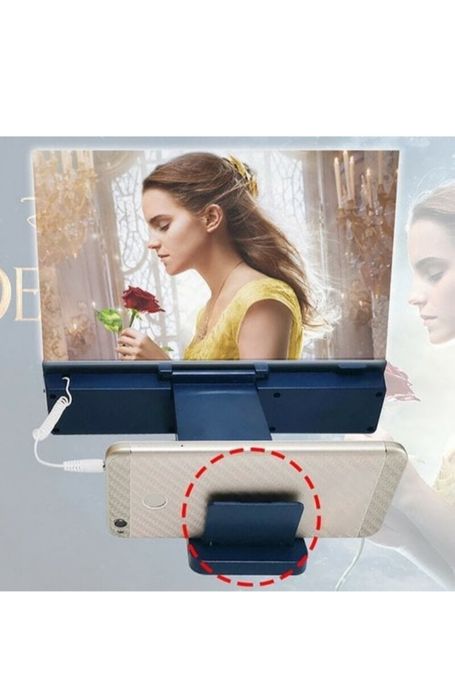 12 " 3D uyali telefon ekrani lupasi HD Smart telefonlar uchun