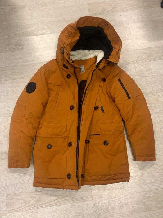 Зимняя куртка мужская оранжевая