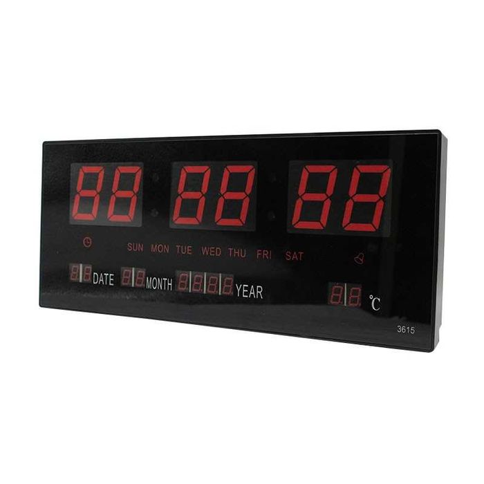 Голям електронен часовник за стена JH3615