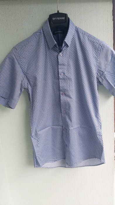 Памучна риза с къс ръкав Andrew's, S размер - като нова