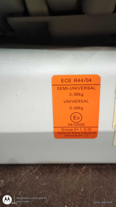 Scaun rotativ Noriel Bebe Universal 0-36 kg