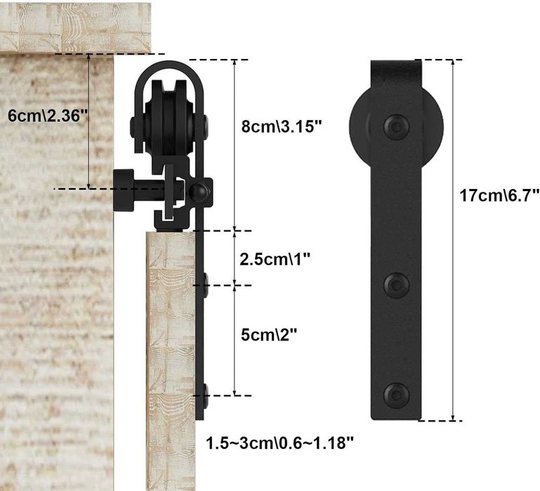 Mecanism, kit usa, usi glisanta dulap, BONIKLUBA, simpla sau dubla