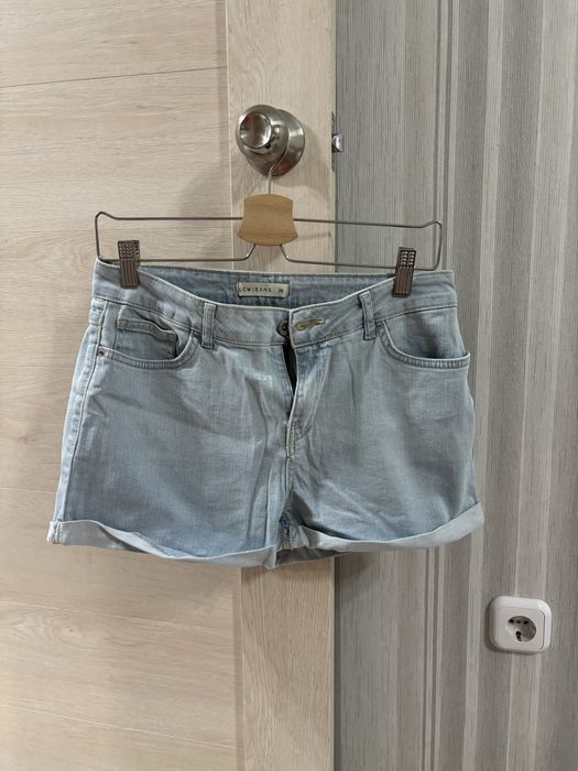 Шорты костюмные, джинсовые, удлиненные