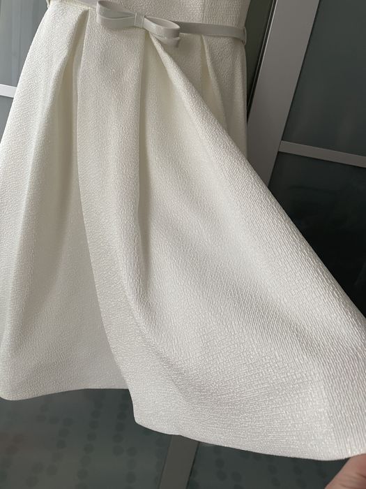 Rochie cununie/mireasa scurta cu buzunare