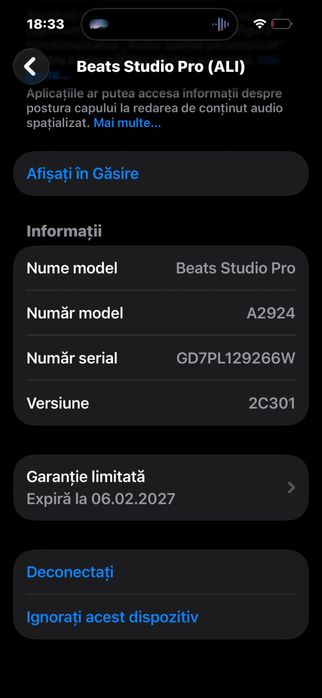casti beats studio  pro noi nefolosite nicio urma de uzura sau folosire