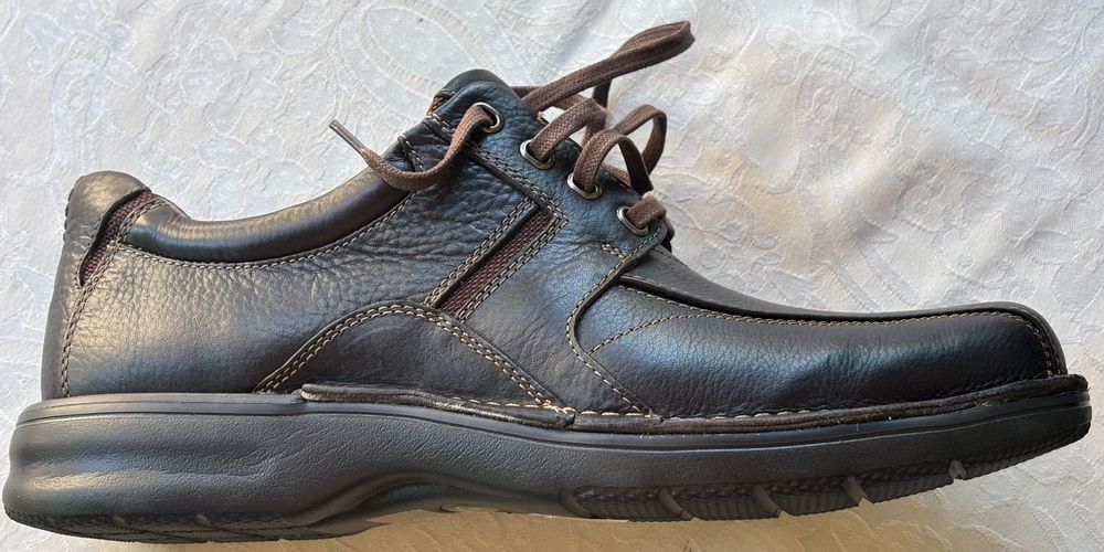 НОВИ Чисто нови Мъжки обувки Clarks Northfield Кафяви Естествена Кожа 43 номер
