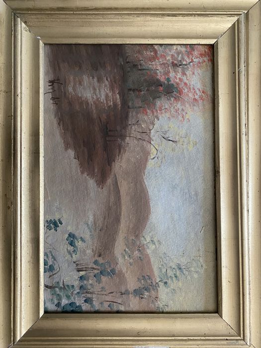 Tablouri vechi vopsea ulei pe carton