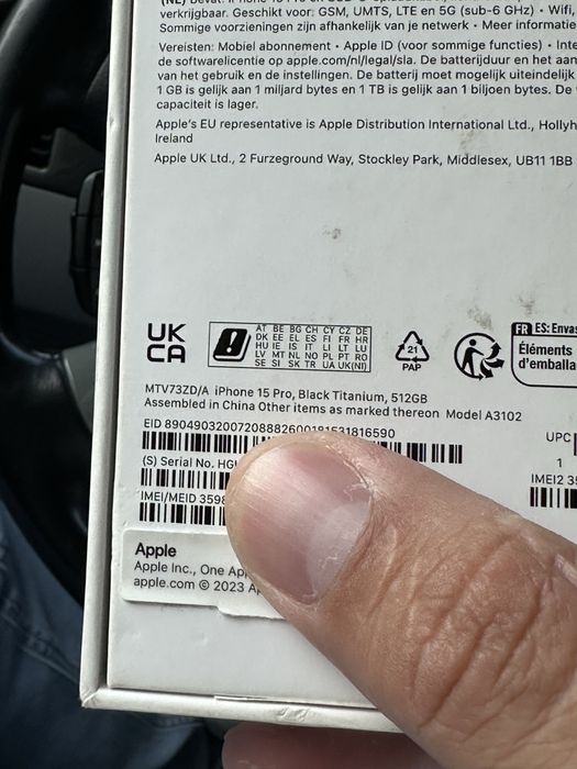 Iphone 15 Pro Black 512 tali