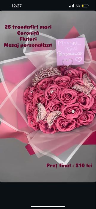 Buchete trandafiri de sapun