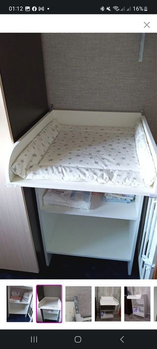 Комод пеленальный деревянный Лилу для вещей и игрушек