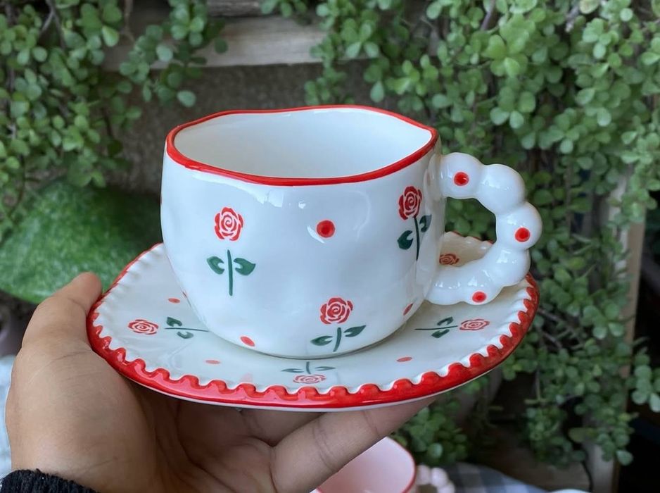 чашка + тарелка chashka tarelka