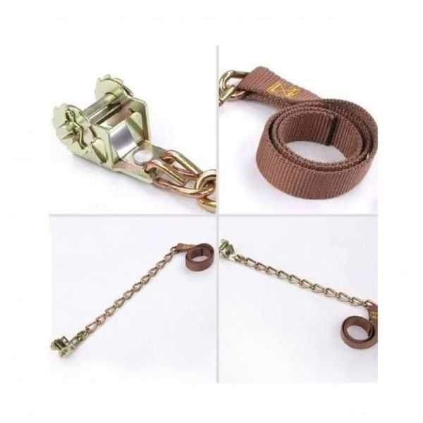 Комплект вериги за сняг Automat, Метални с текстилни колани, 10бр