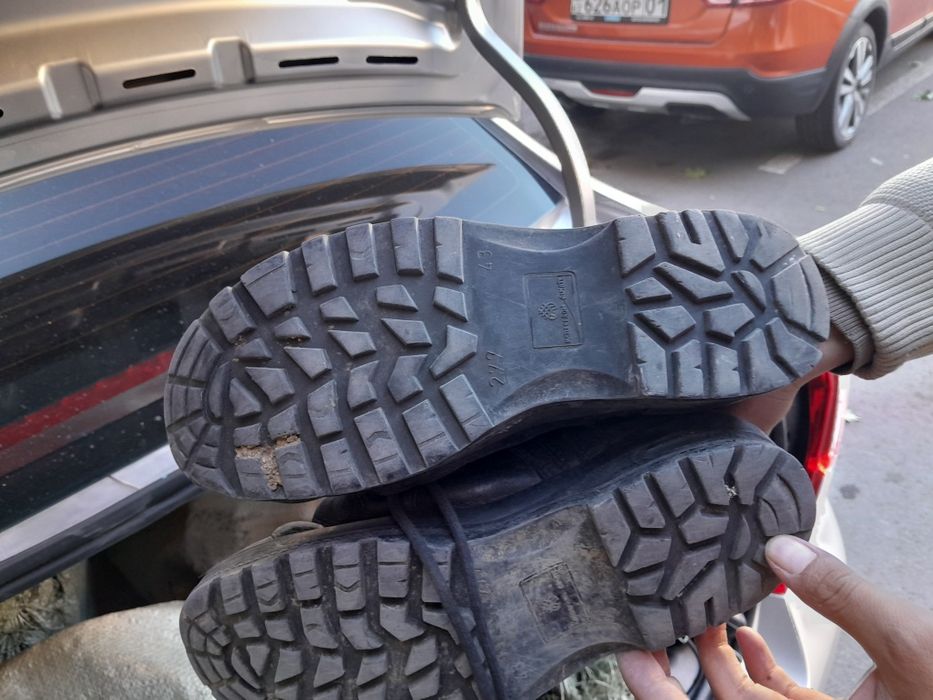 Берцы бу чисто кожа шебер