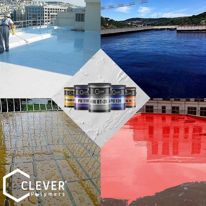 Гидроизоляция Clever Polymers на основе Полиуретановых материалов