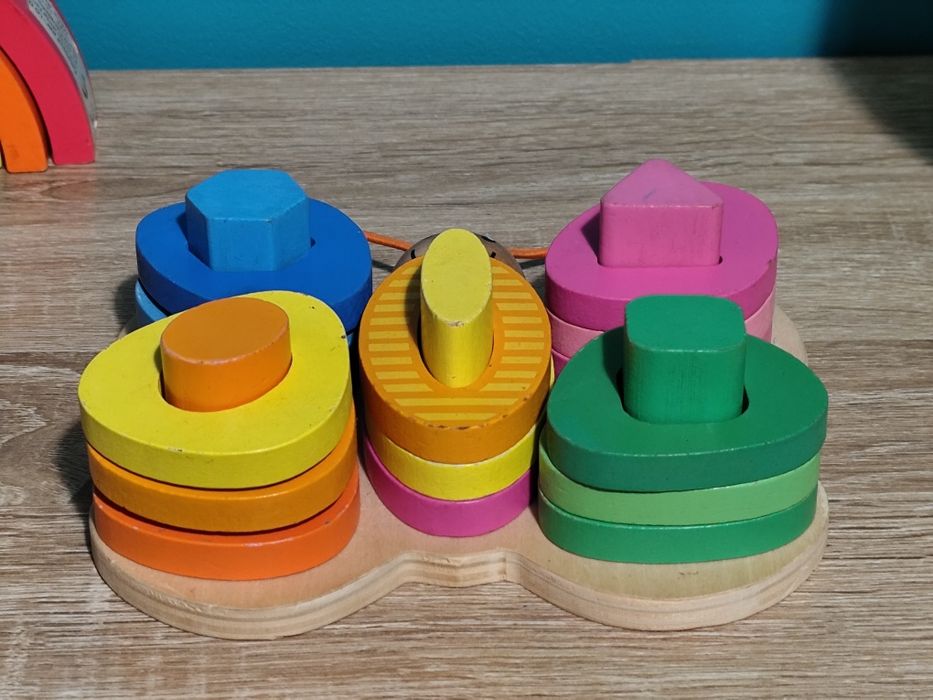 Jucarii lemn Montessori pt copii 0-3 ani