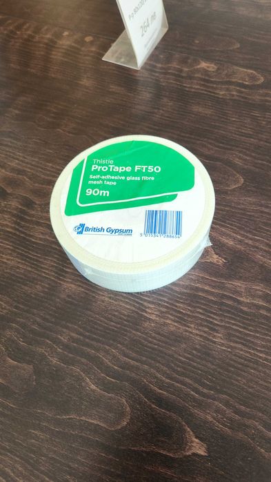Самозалепващата лента от фибростъкло 90 м/5 см за сухо строителство