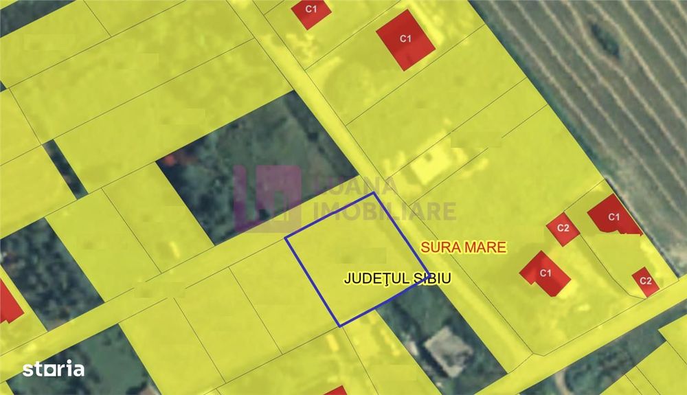 Teren intravilan | front dublu | 874 mp | Sura Mare | priveliste super