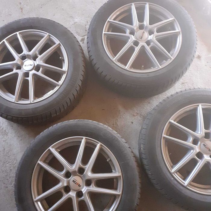 Jante Rial 5x112 cu anvelope Continental 205 55 R16 de iarna