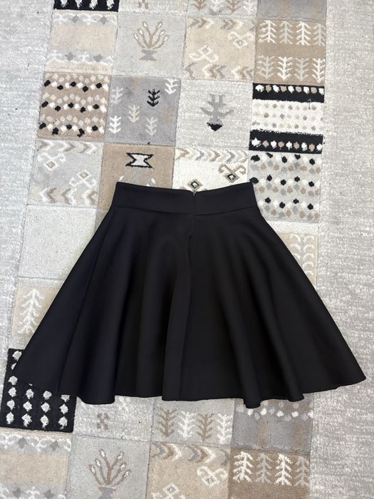 Fusta scurta neagra cloche skater skirt eleganta