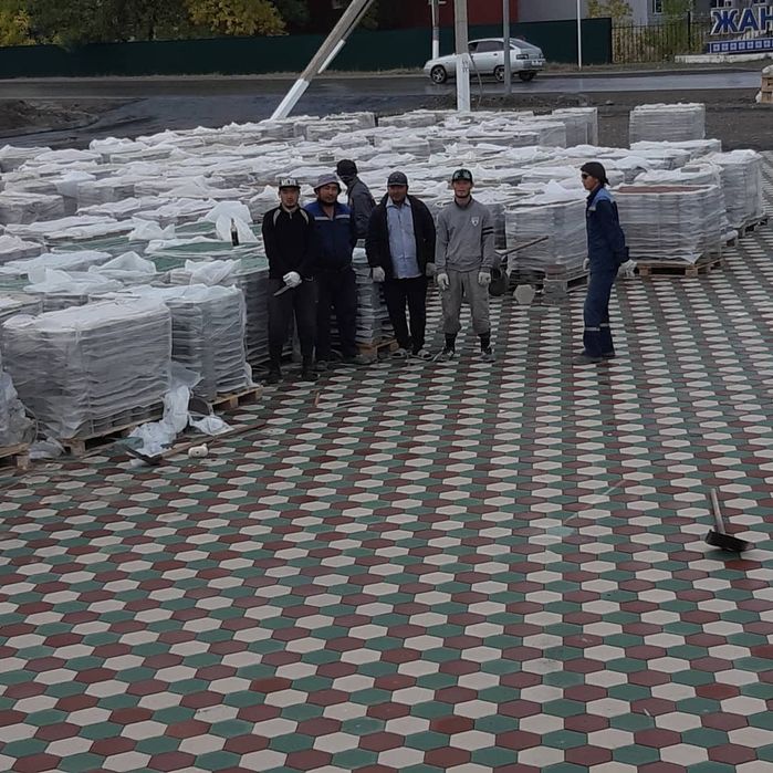 Укладка брусчатка