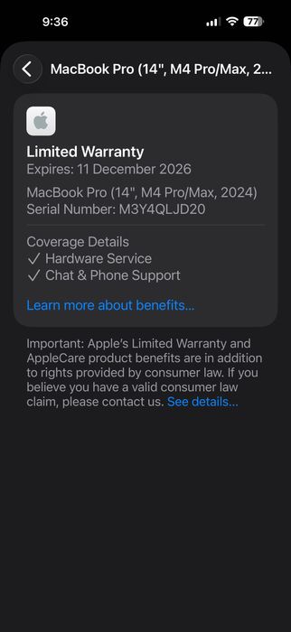 НОВ MacBook Pro 14" M4 PRO Chip 14-CPU/ 20-GPU/ 24GB RAM/ 1TB SSD В ГАРАНЦИЯ
