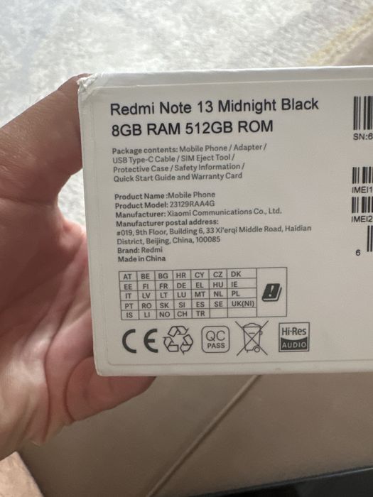 Продам Redmi Note 13 (8/512 ГБ)