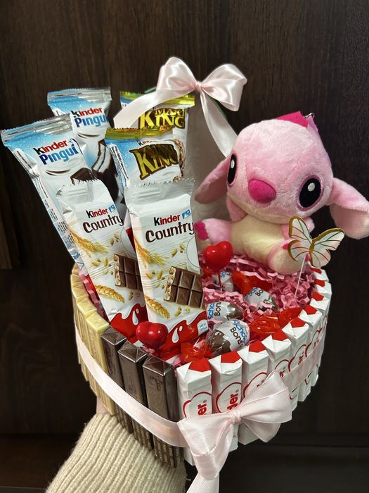 Aranjament cadou dulciuri