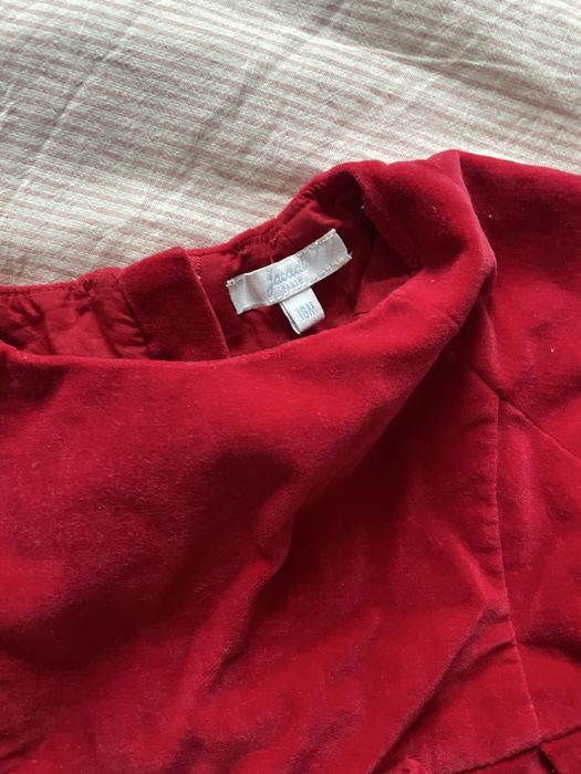 Платье бархатное для девочки jacadi