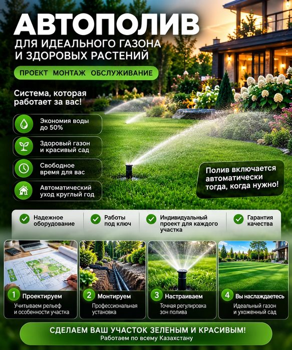 Автополив освещение капельный полив
