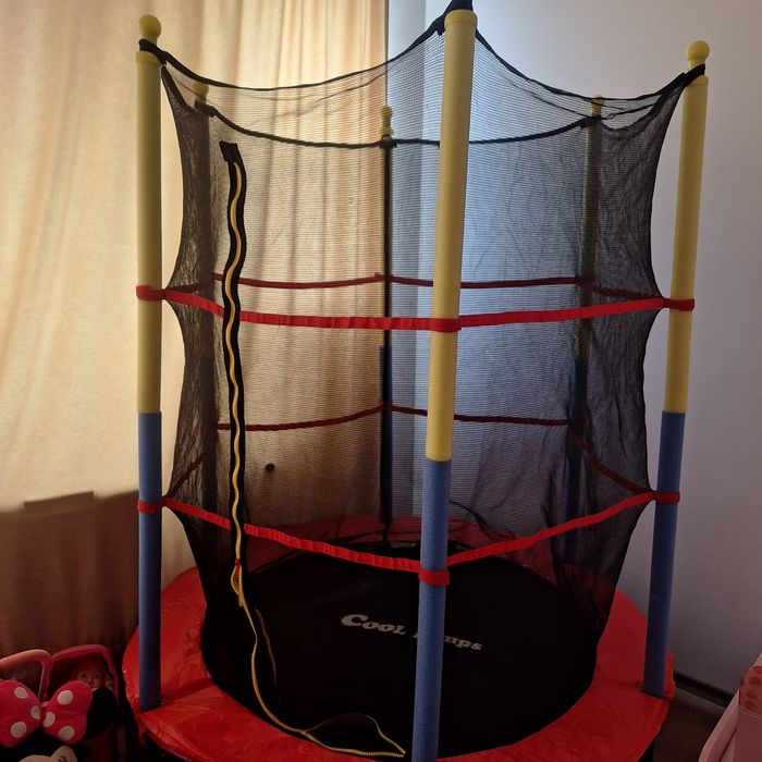 Батут/Трамплин с мрежа, Ø1.39x1.82м