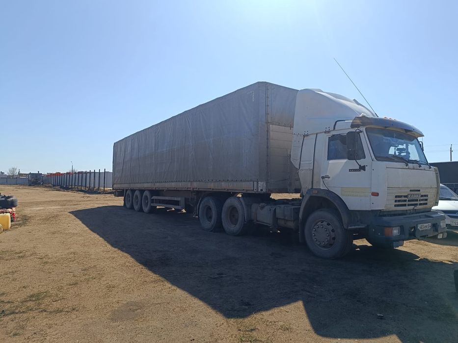 Камаз тягач 54115 прицеп Шмитз