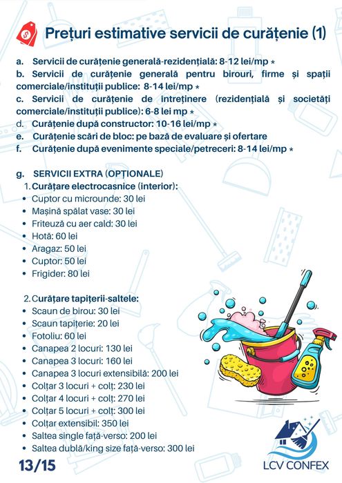 Servicii de Curatenie – Case, Apartamente, Birouri, După Constructor