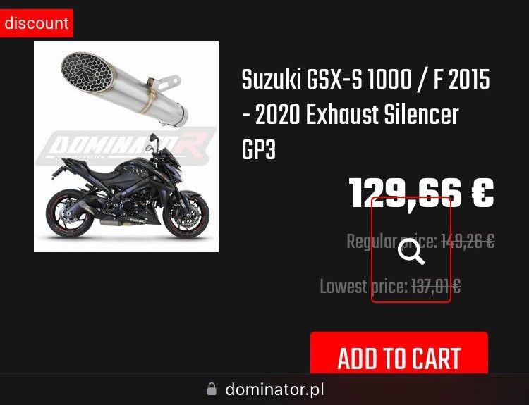 Dominator Gp3 крайно гърне за Сузуки GSX-S