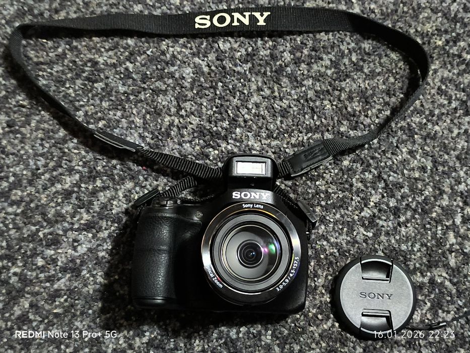 Aparat foto digital ultrazoom Sony DCS H300, 20.1 MP,Negru