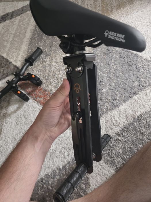 Suport copil pentru bicicletă Kids Ride Shotgun + ghidon – scaun față