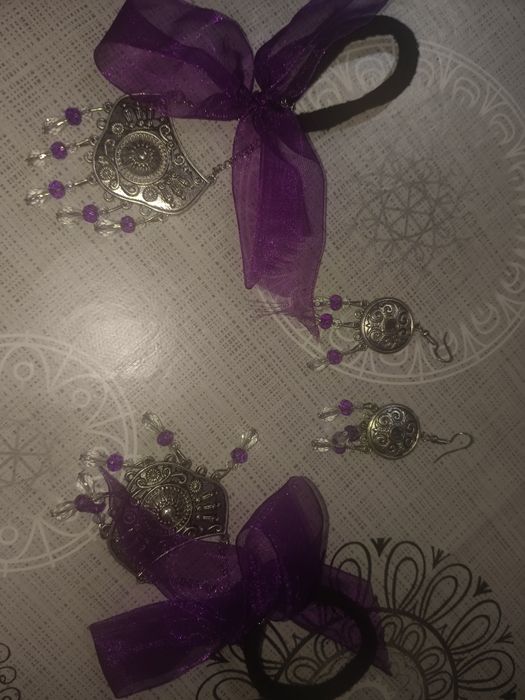 Шашбау и серьги казахские