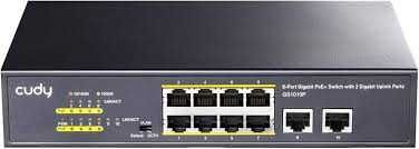 CUDY GS1010P 8-Port Gigabit PoE+ Switch with 2Gigabit Uplink Ports120W