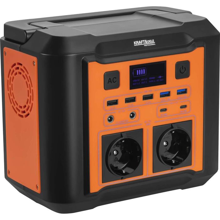 Statie de alimentare portabila, lanterna incorporata, adaptor bricheta