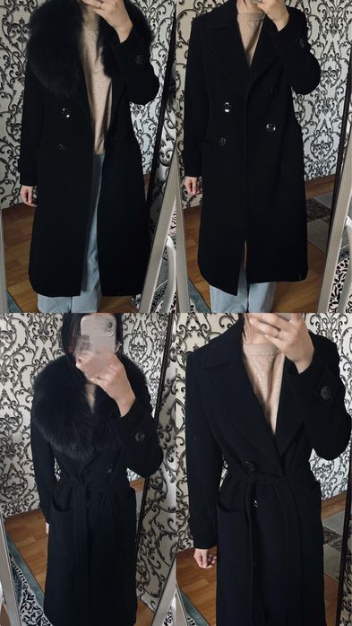 Женское пальто , черное