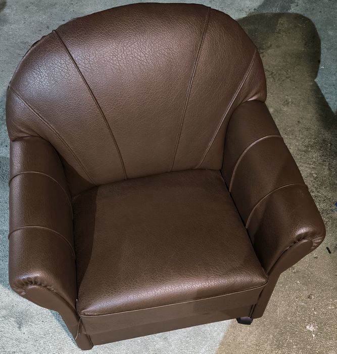 Кожен кафяв Фотьойл