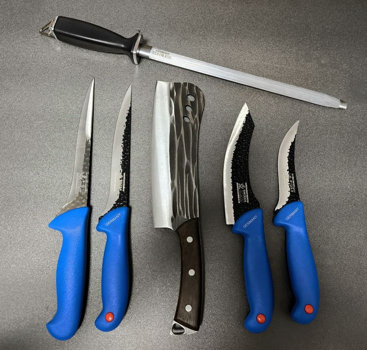 SET Cutite Macelarie Blue Edition 6 Piese
