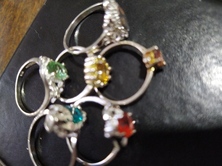 Нежни сребърни /с марка/дамски пръстенчета