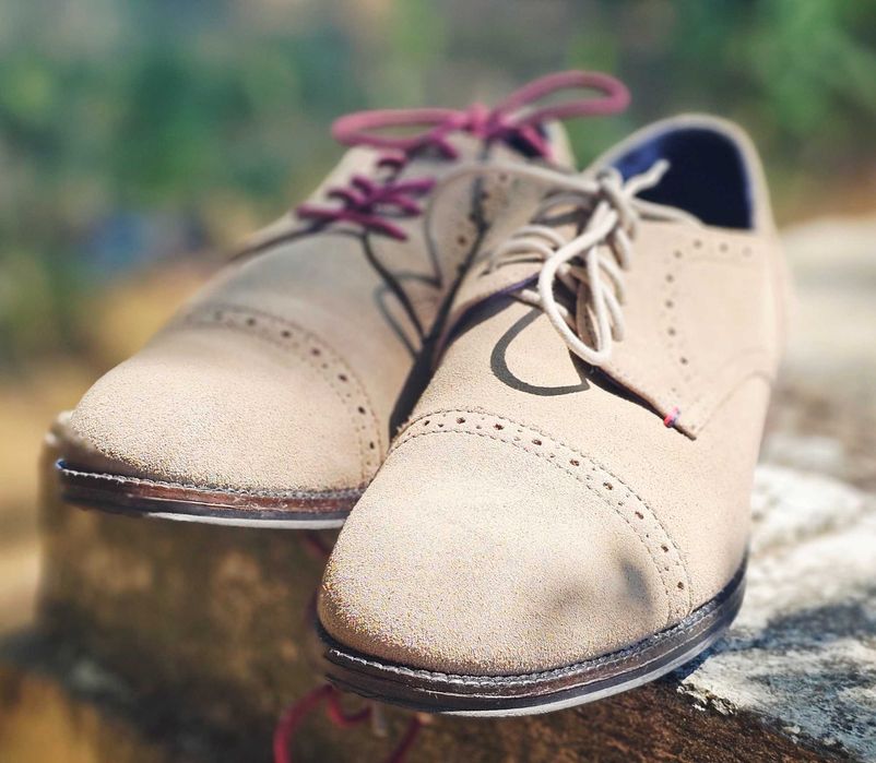 Pantofi Tommy Hilfiger Brogue din Piele Întoarsă Naturală Mărimea 42