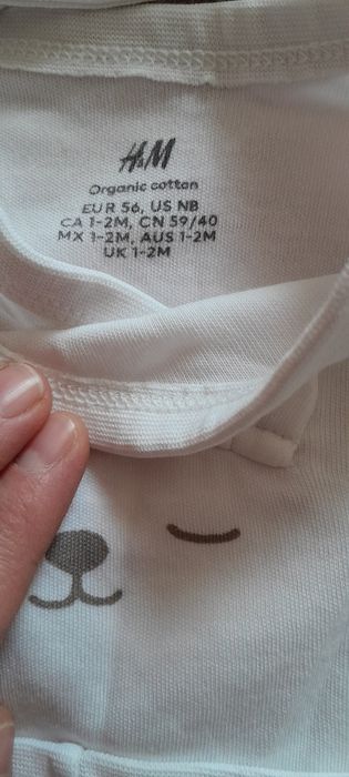 Compleu h&m, salopeta George și căciulă smik, 56-62